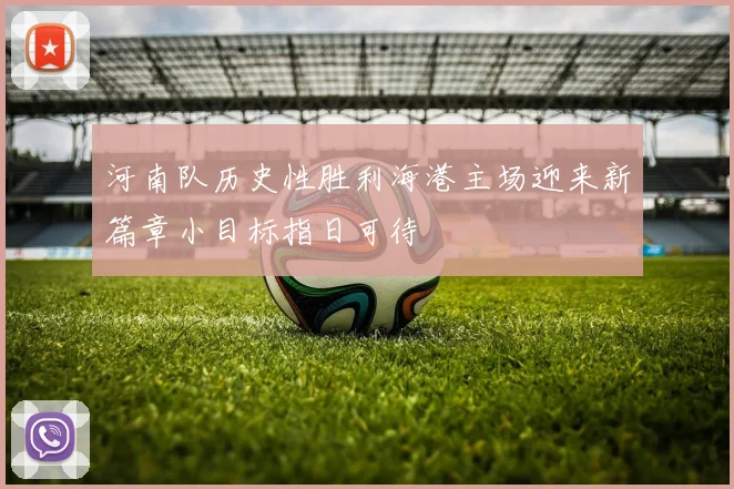 河南队历史性胜利海港主场迎来新篇章小目标指日可待